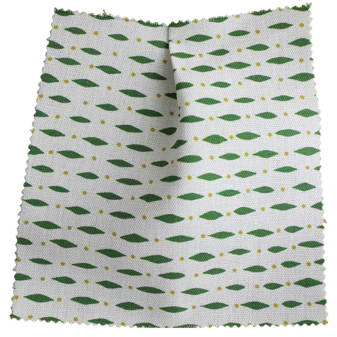 Dimpsey Linen Olive Green/Mustard