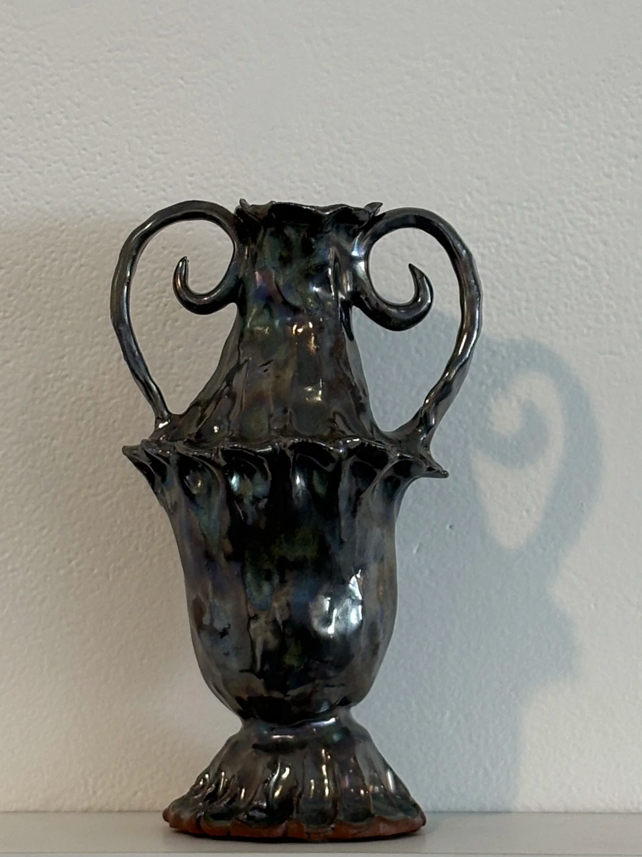 Ashes to ashes - for Nick, terracotta and glaze, 2026
