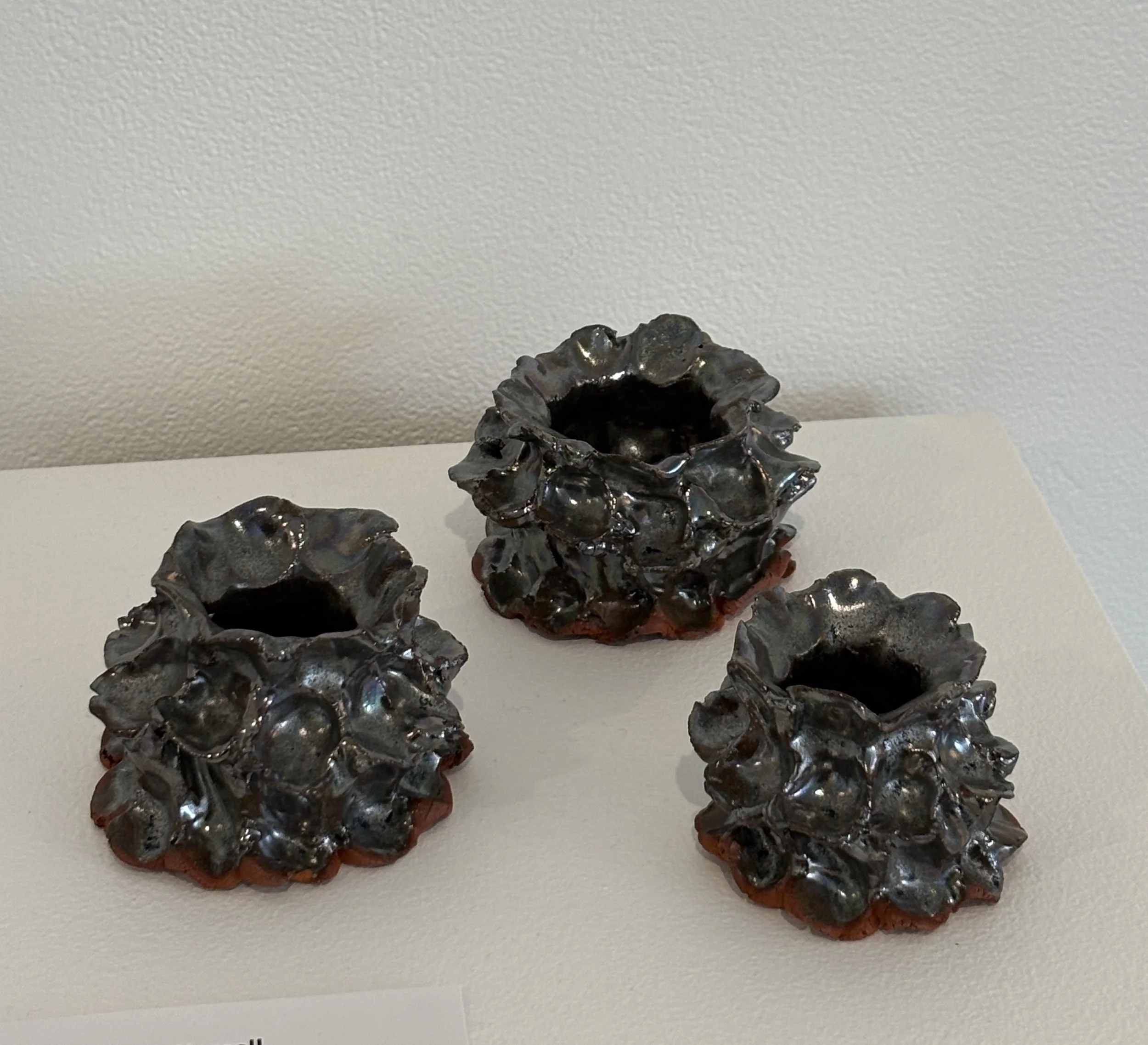 Pinched bowls, terracotta and glaze, 2026