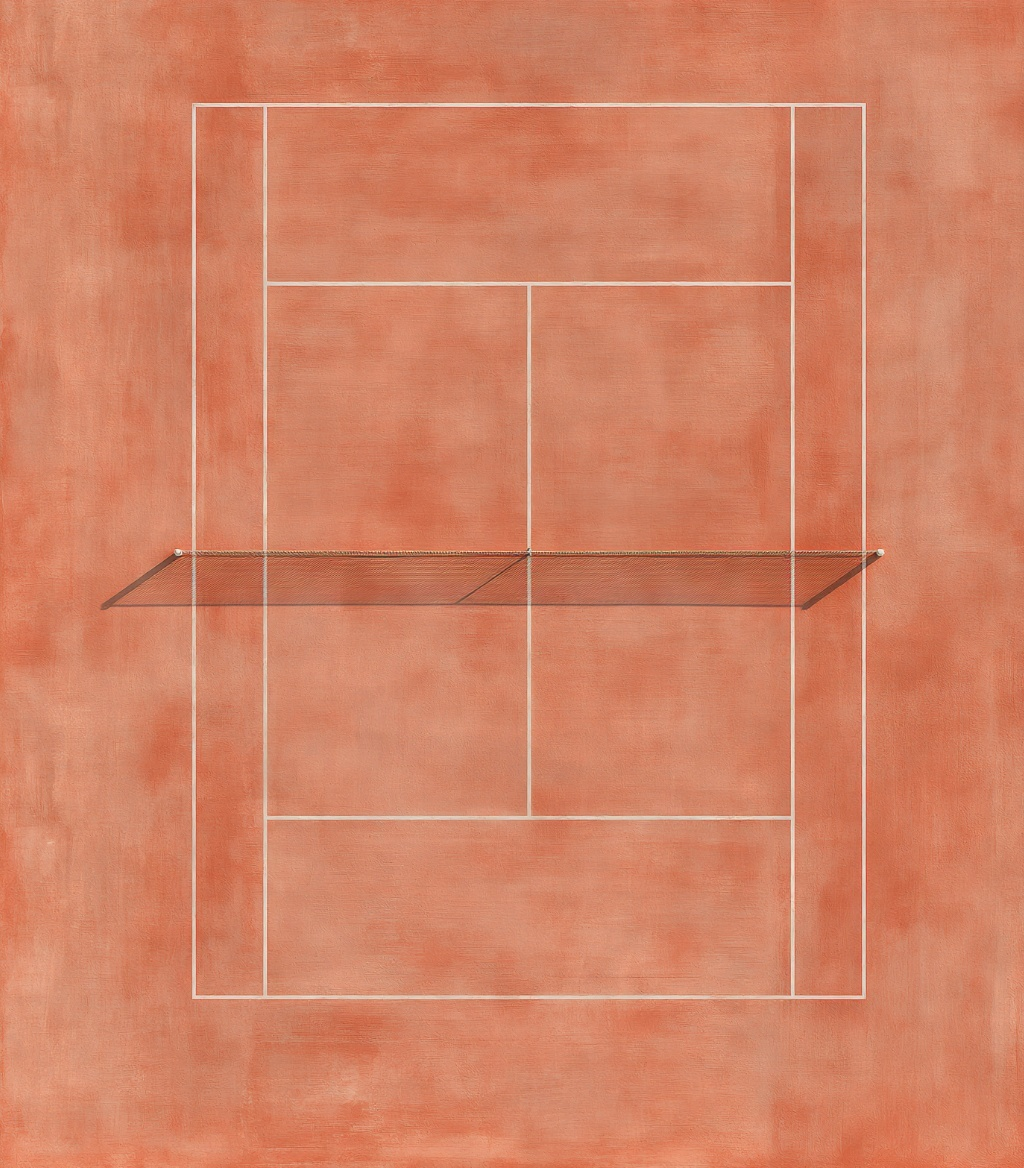 tennis court background.