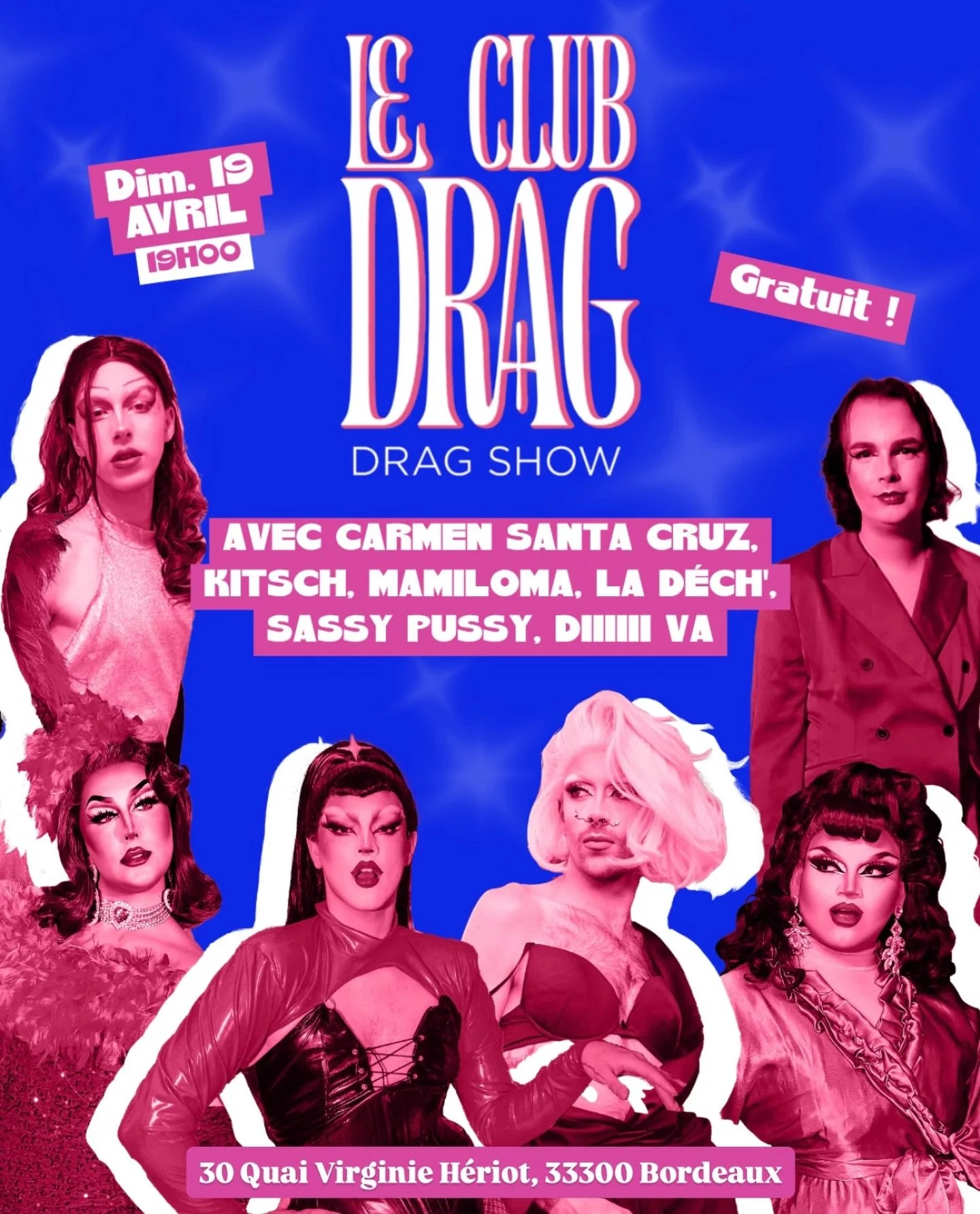 🪩 Are you on the list? 🪩

Le Club Drag  revient au Delirium Caf&eacute; Bordeaux le 19 avril d&egrave;s 19h00 ! 👑

Pr&eacute;sent&eacute; par nos ic&ocirc;nes drag pr&eacute;f&eacute;r&eacute;es @carmen.santa.cruz &amp; @theonlykitsch 🔥

Elles vo