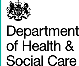 Department of Health and Social Care logo.