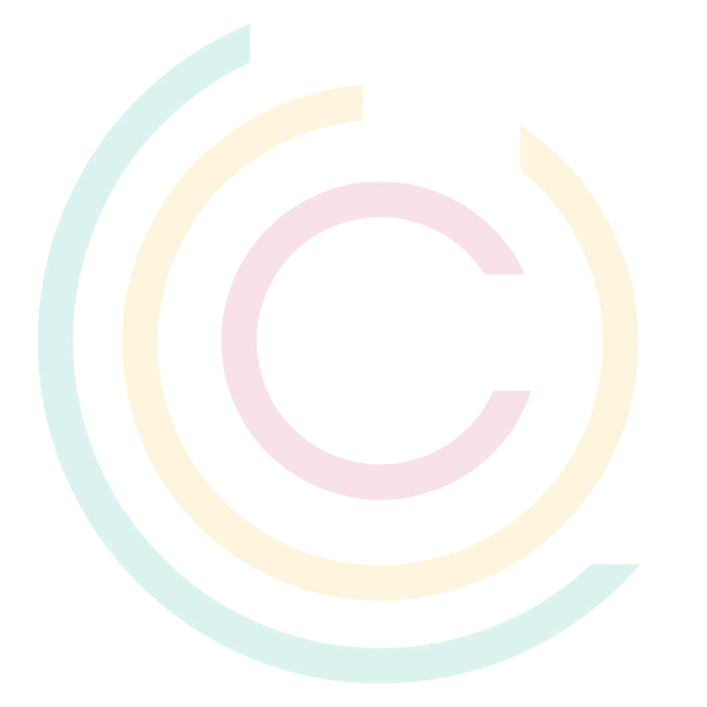 Jessie Cunnett's logo - colorful concentric semi circles.