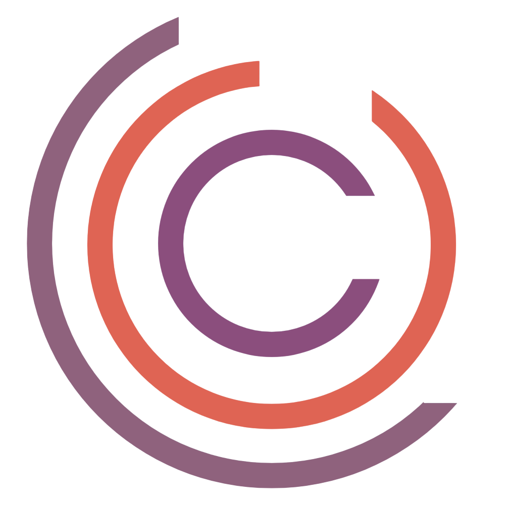 Jessie Cunnett's logo - colorful concentric circles in darker shades.