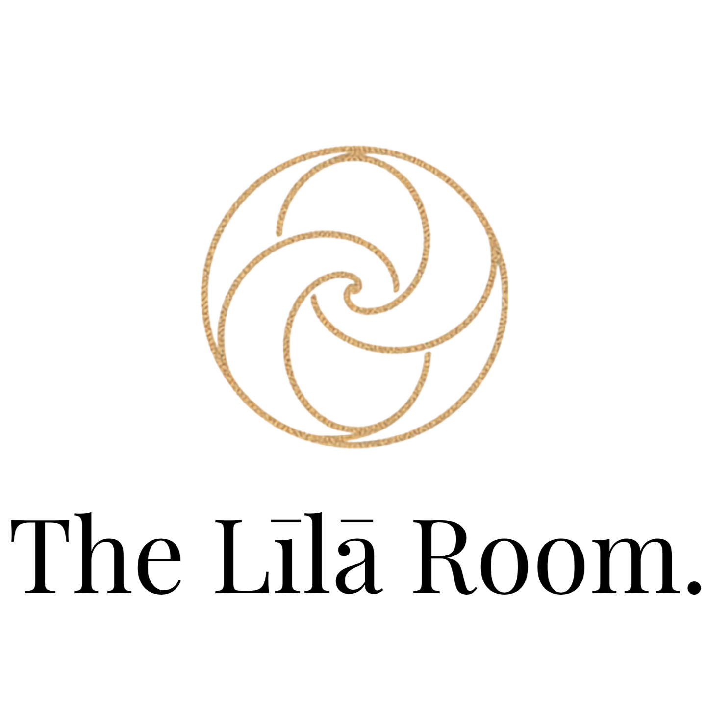 Golden spiral design with multicolored sections and a purple square in the bottom right corner, on a black background.