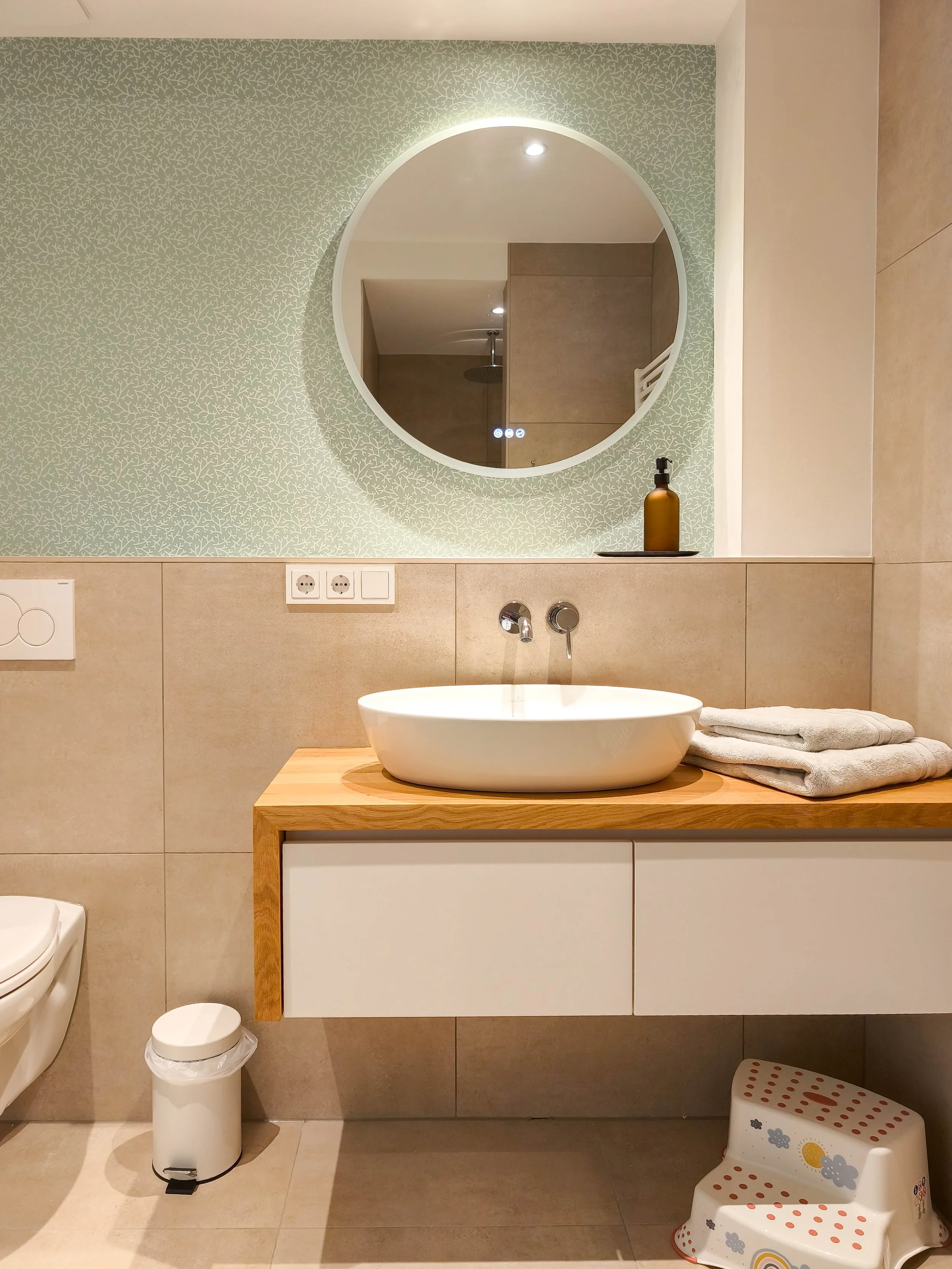 Badezimmer der Nord-Wohnung im 1. OG