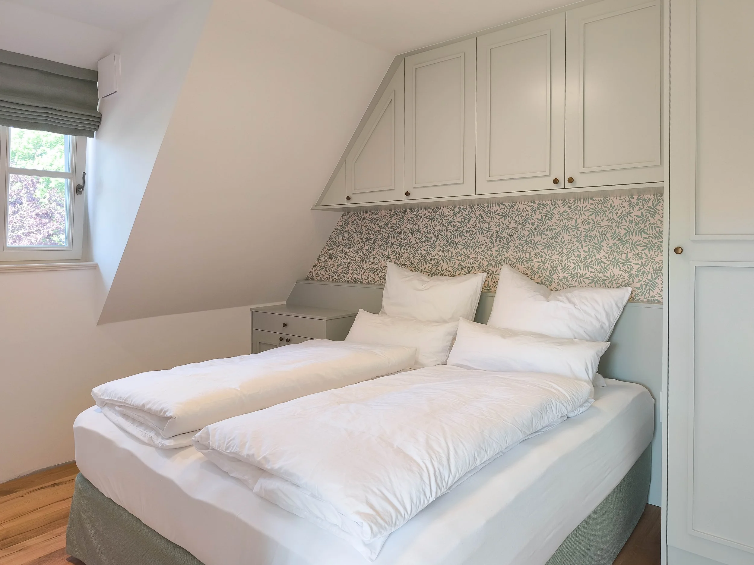 Schlafzimmer der Nord-Wohnung im 1. OG