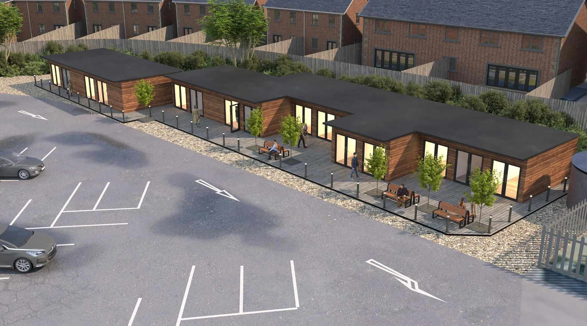 Artist's impression of the proposed small business hub at Blyth Golf Club