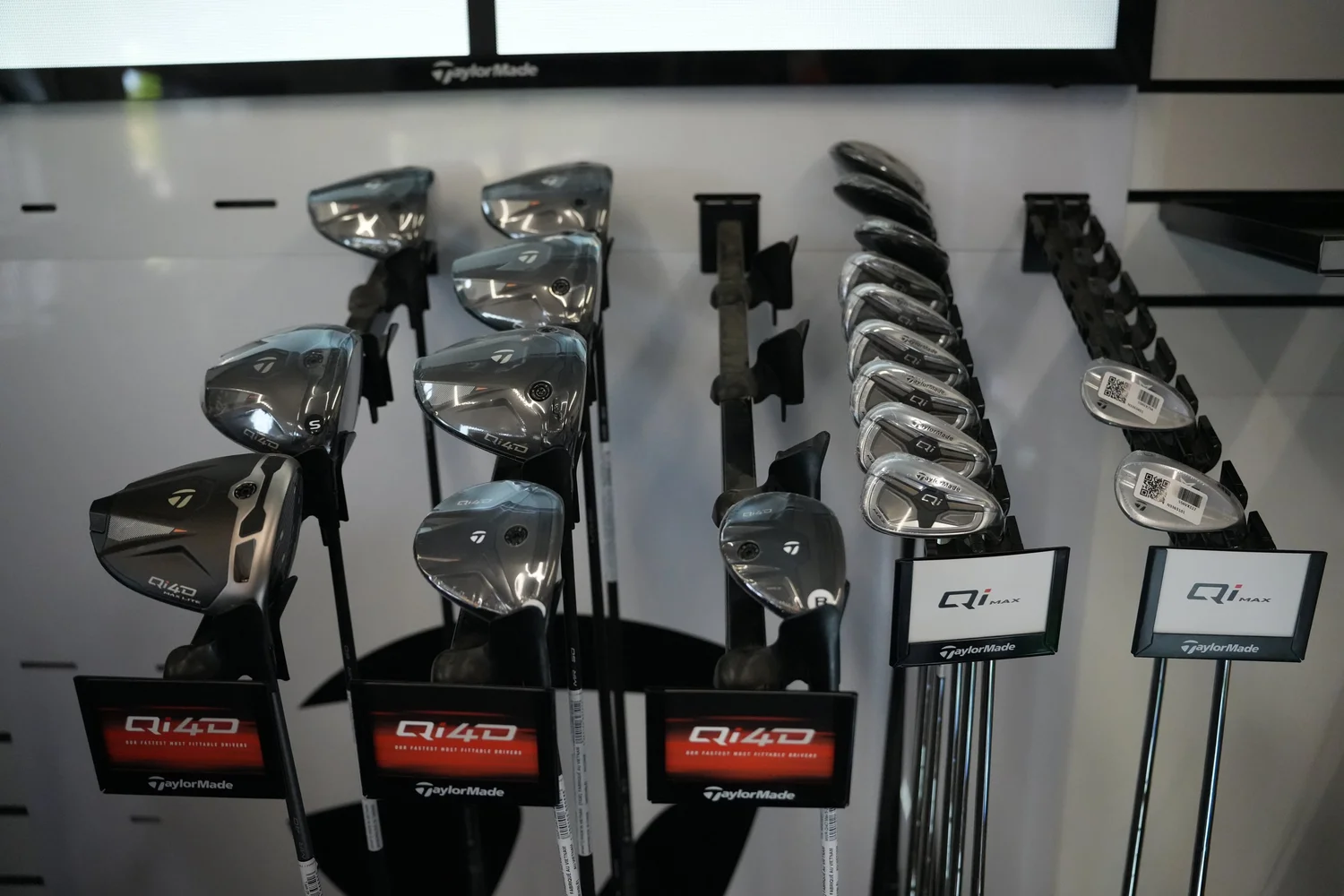 Equipment on display in the Blyth Golf Club Pro Shop