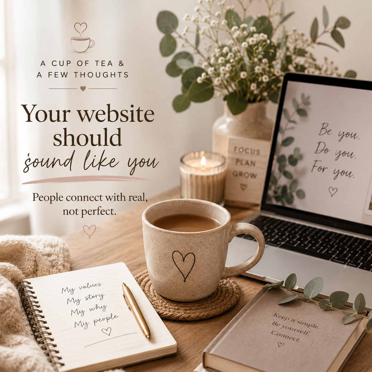 Your website should sound like you!