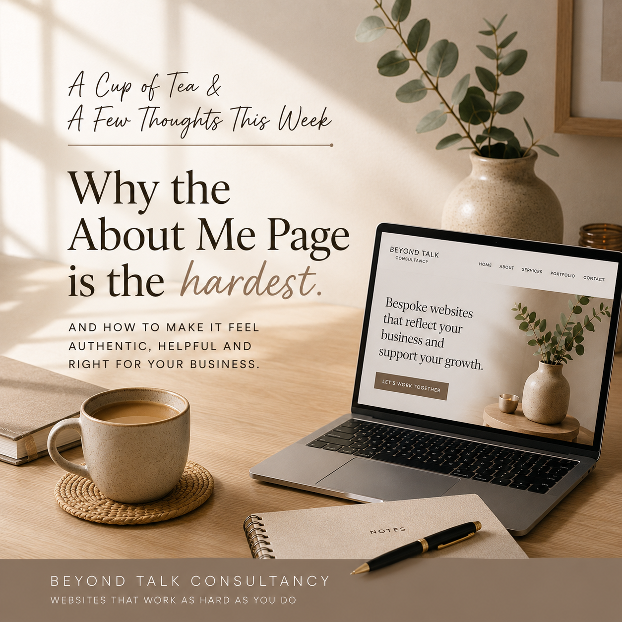 Your about me page