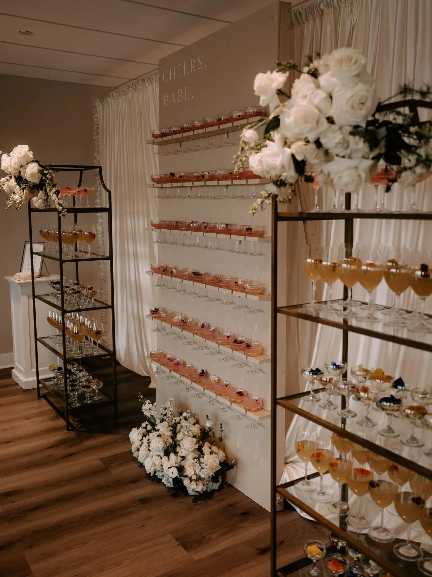A little behind the scenes of how we do things. We loved using this fashion show to showcase different ways our rentals can completely transform a space, from statement drink displays to cozy lounge setups. 🤍✨🥂

Photos by @shelbysawyer.photo 
.
.
.