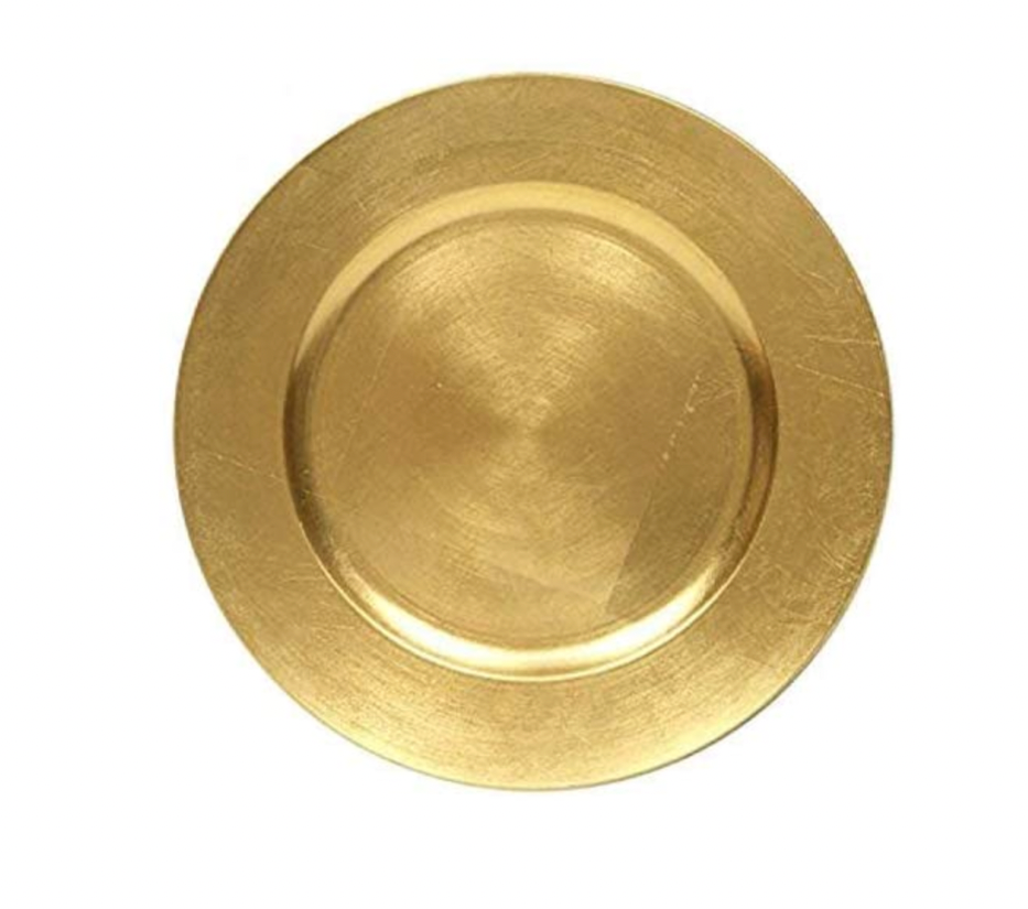 GOLD ACRYLIC CHARGER | $2