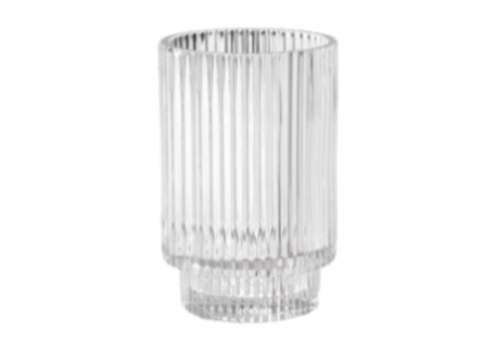 CLEAR RIBBED VOTIVE | $2