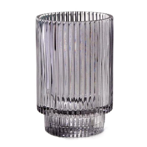 BLACK RIBBED VOTIVE | $2