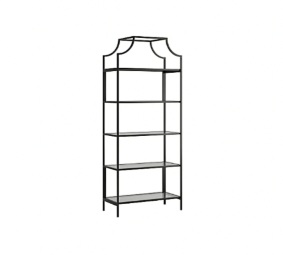BLACK + GLASS SHELVES | $125