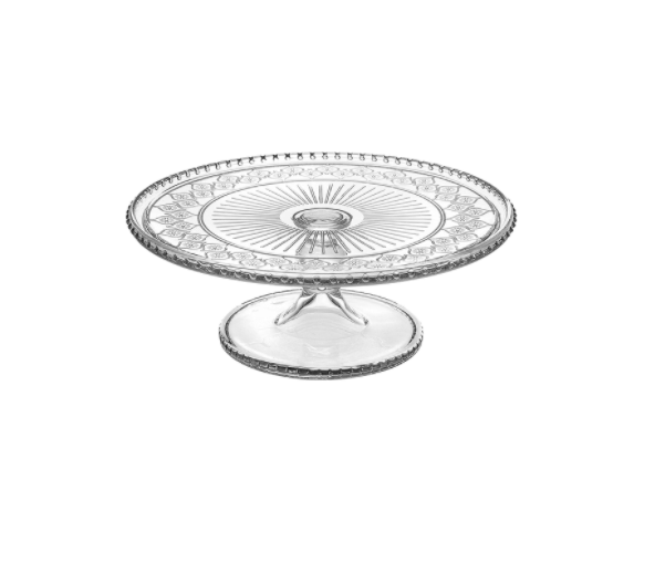 GLASS VINTAGE CAKE STAND | $10