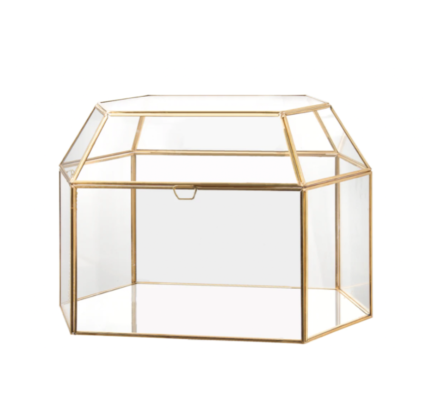 GOLD + CLEAR CARD BOX | $25
