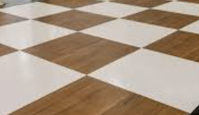 BROWN + WHITE DANCE FLOOR | Inquire for pricing