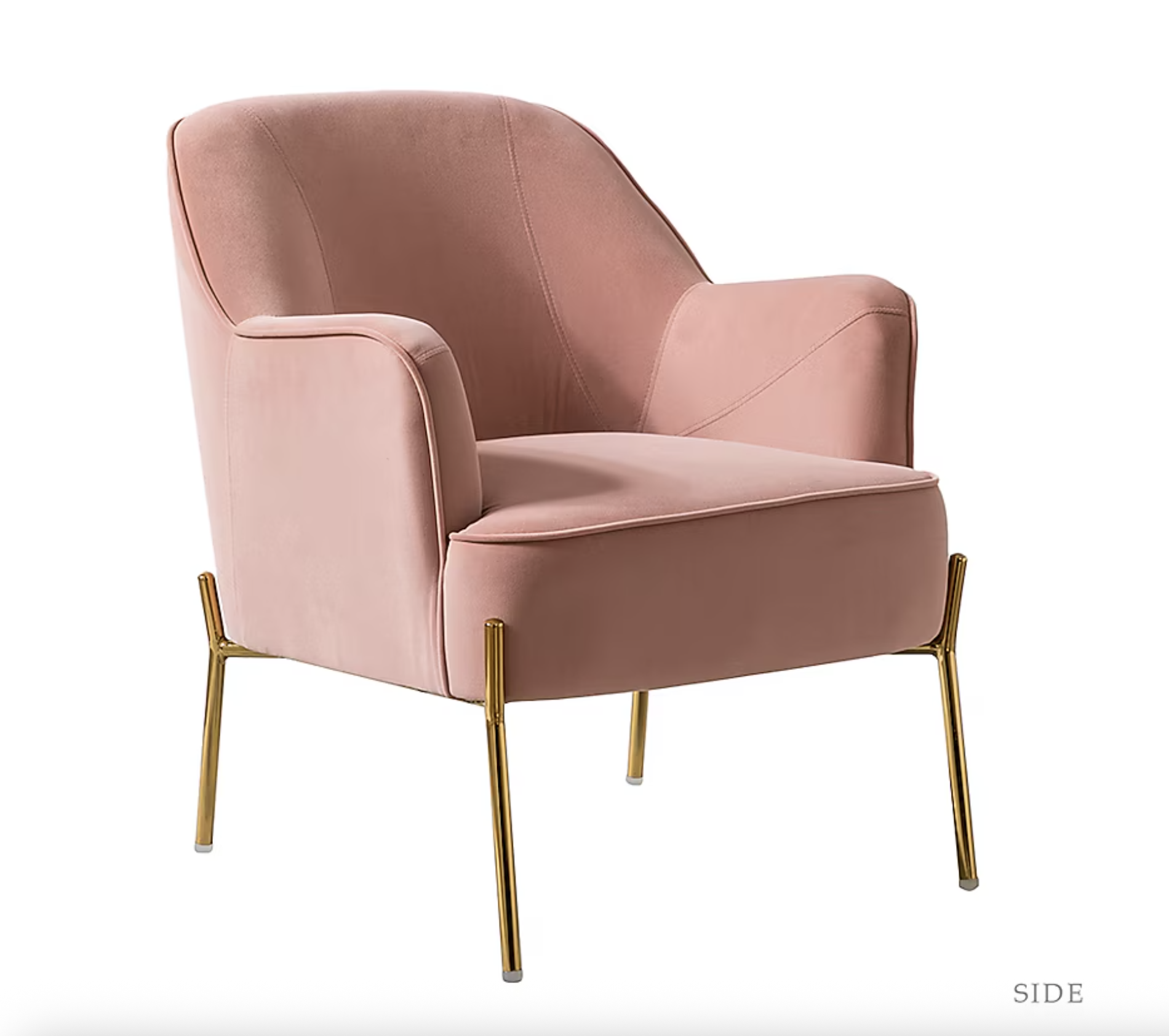 ROSIE PINK VELVET CHAIR | $75