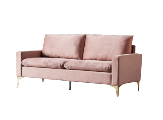JULIETTE PINK VELVET SOFA | $275