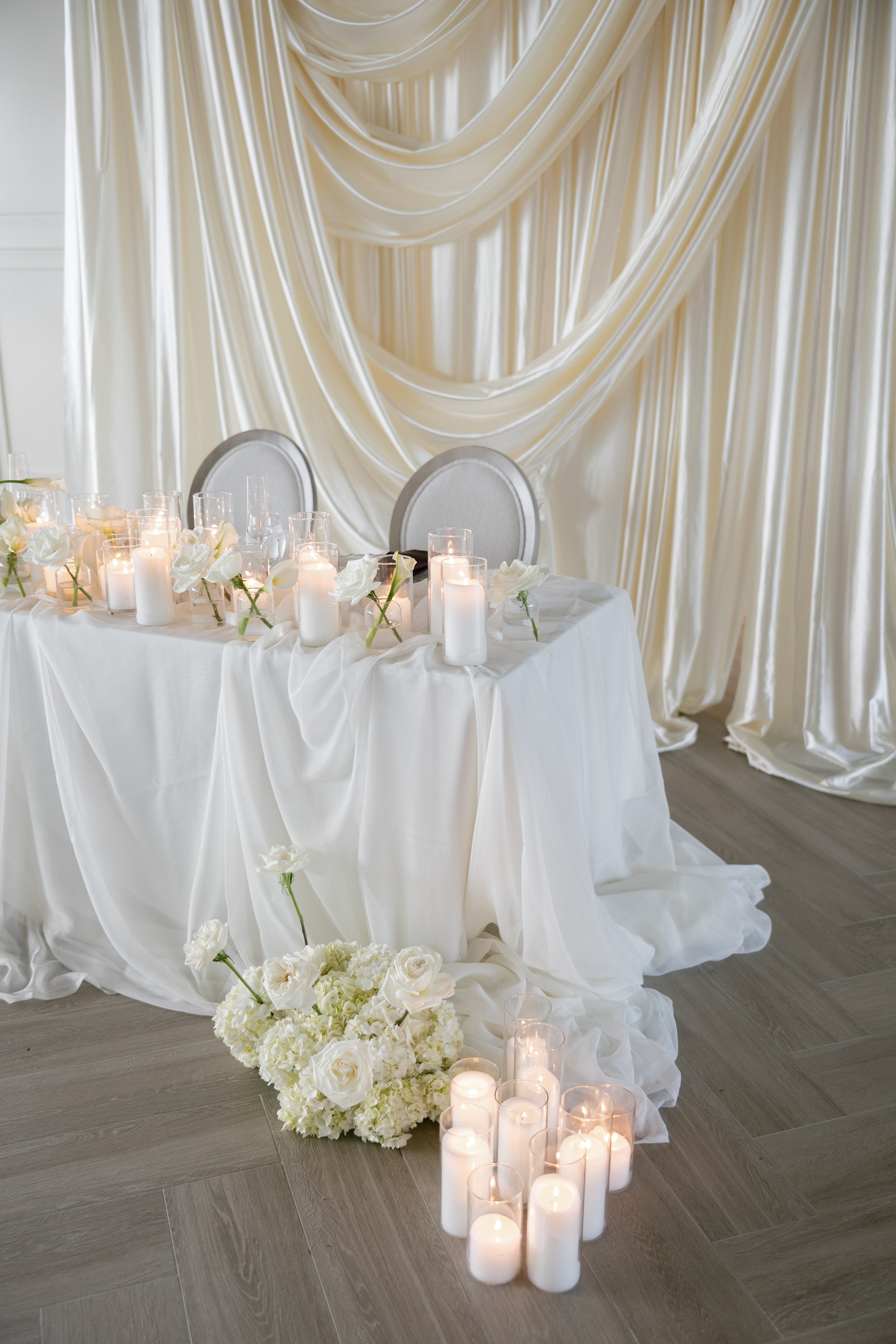 IVORY DRAPERY | INQUIRE FOR PRICING 
