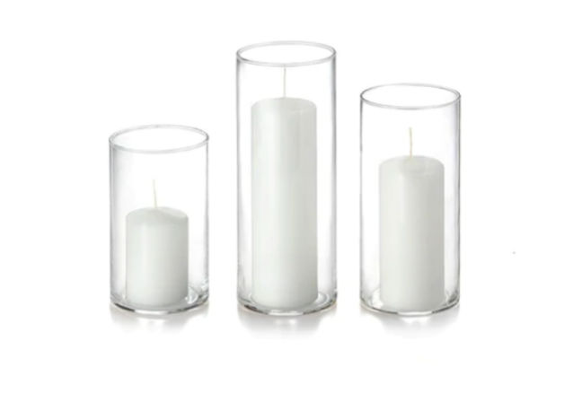 CYLINDER VASE CANDLE | $6