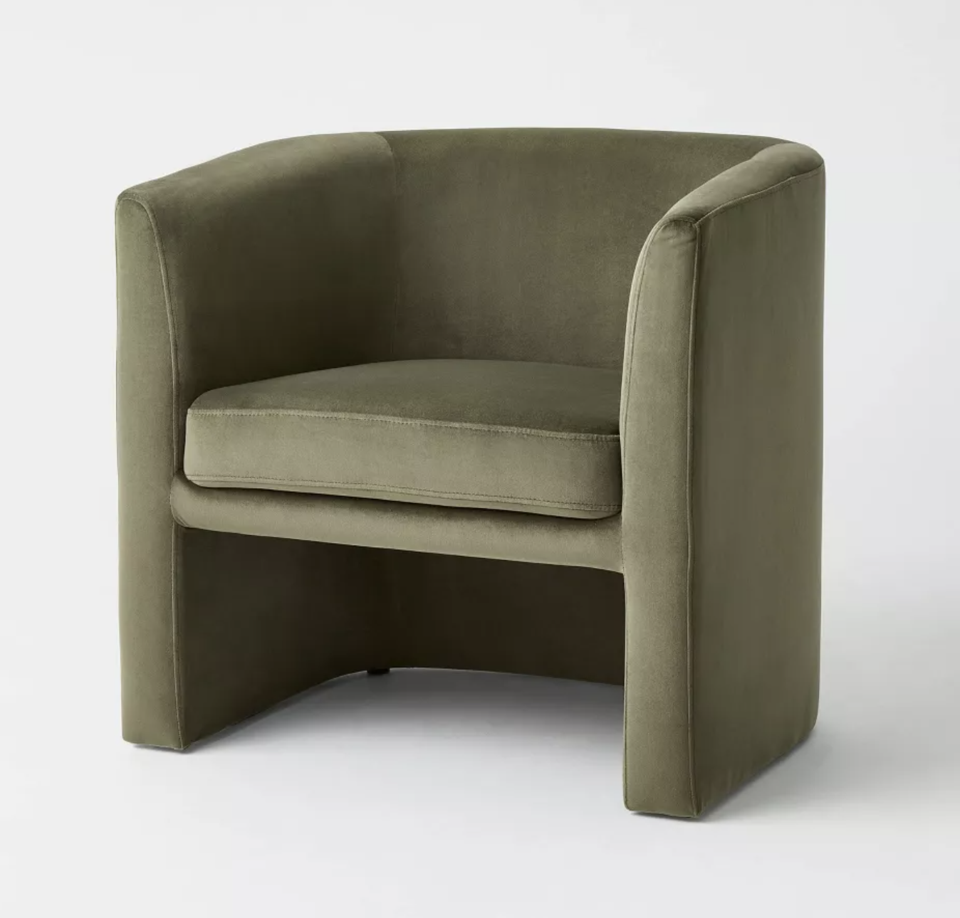 SAVANNAH OLIVE SUEDE CHAIR | $125