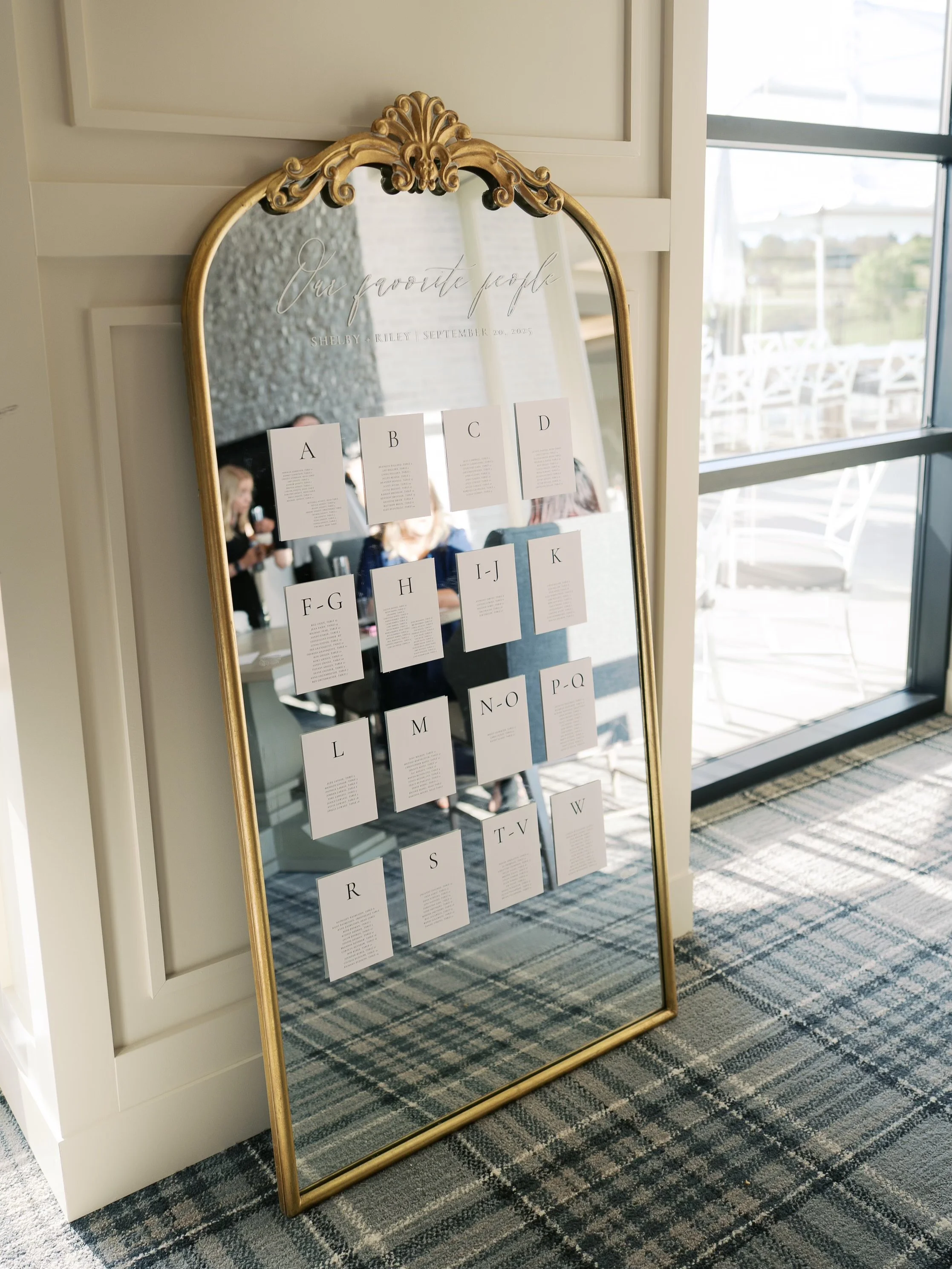 Large Gold Floor Mirror | $125