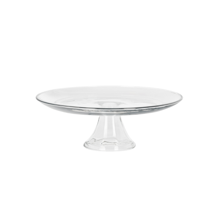 GLASS CAKE STAND | $10