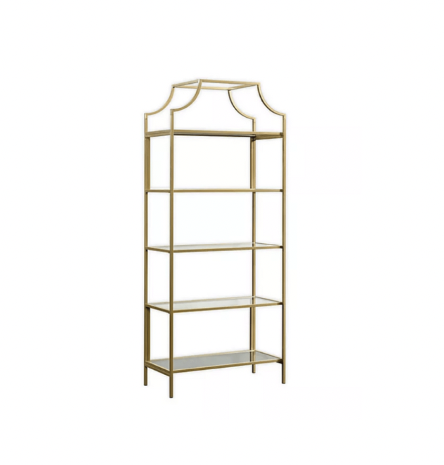 GOLD + GLASS SHELVES | $125