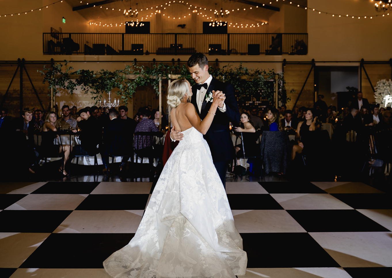 BLACK + WHITE DANCE FLOOR | Inquire for pricing