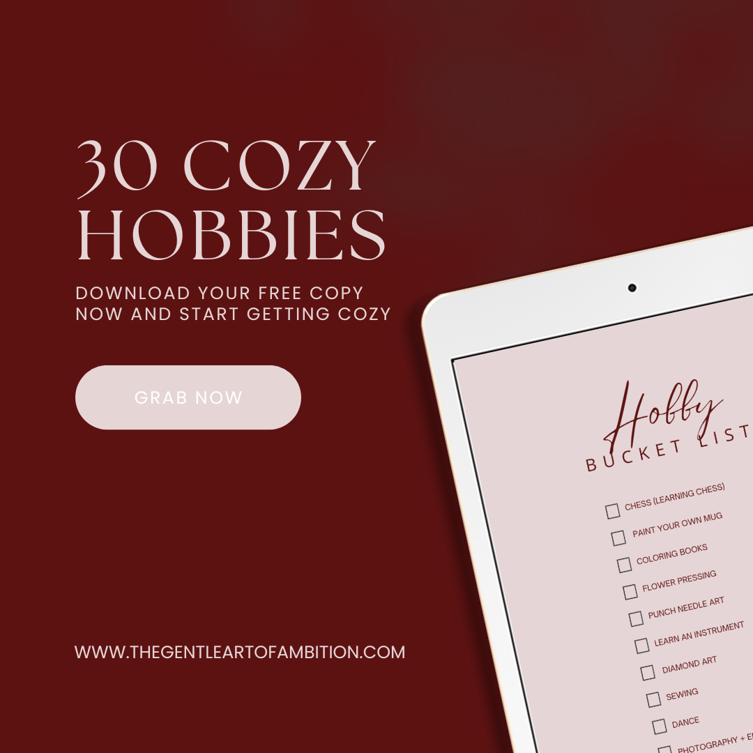 A cozy Hobby guide against anxiety for my introverts