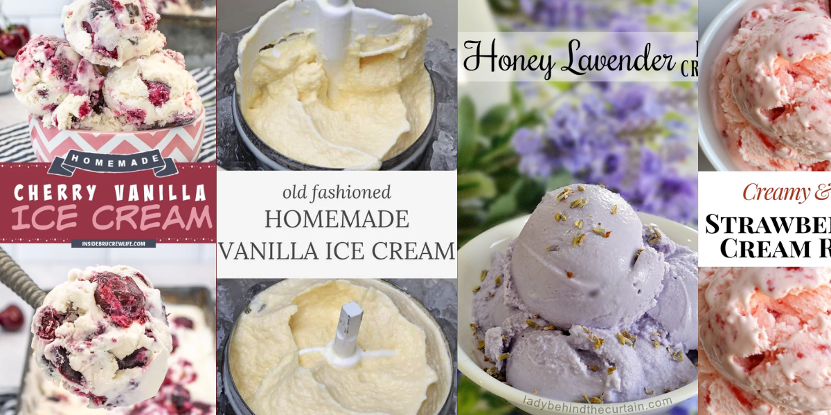 Homemade ice cream for you, your family or kids in summer