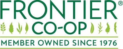 Frontier Co-op logo with various green plant icons and text 'Member Owned Since 1976'