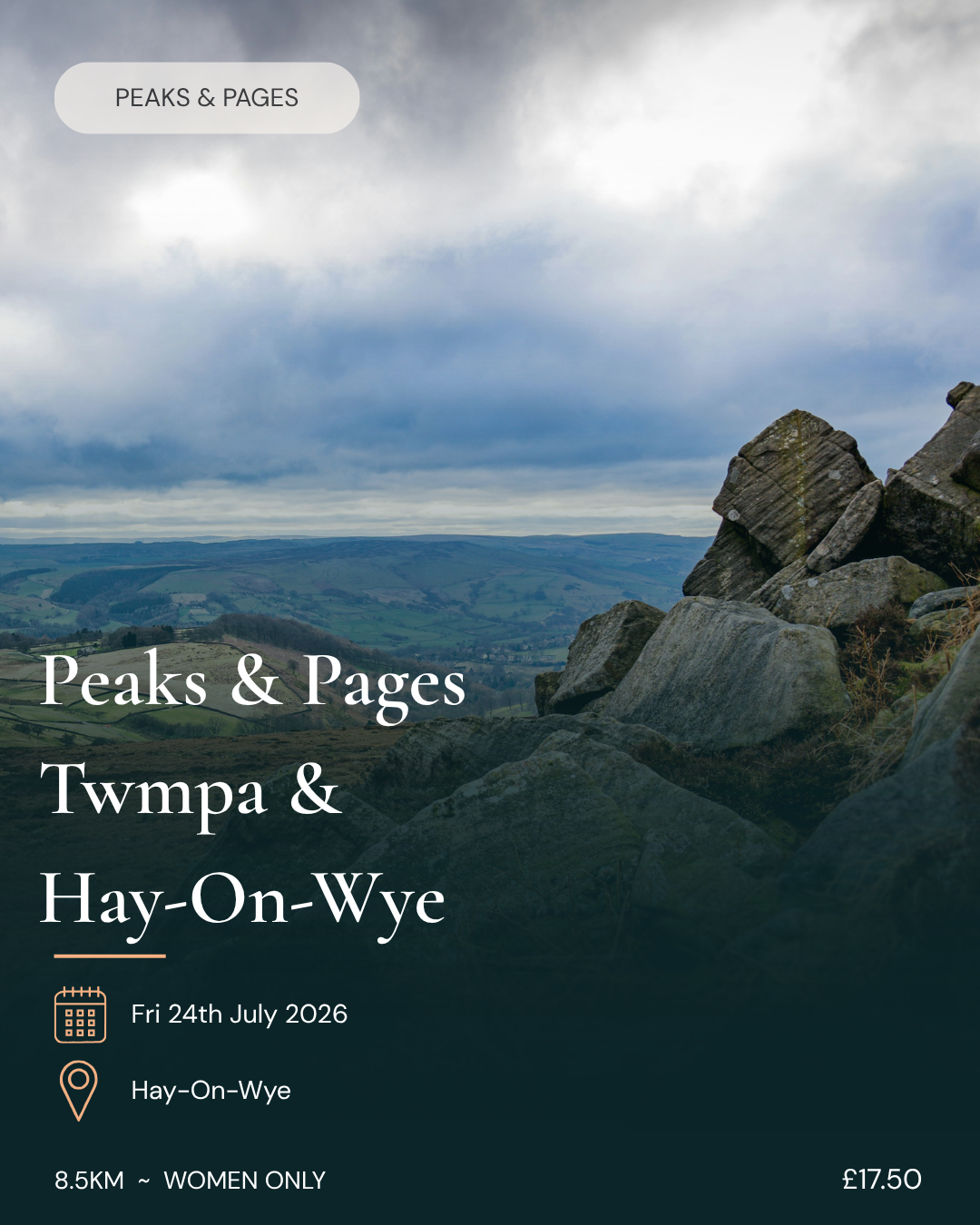 Peaks & Pages: Twmpa Hike & Hay-on-Wye Bookshops - Women Only