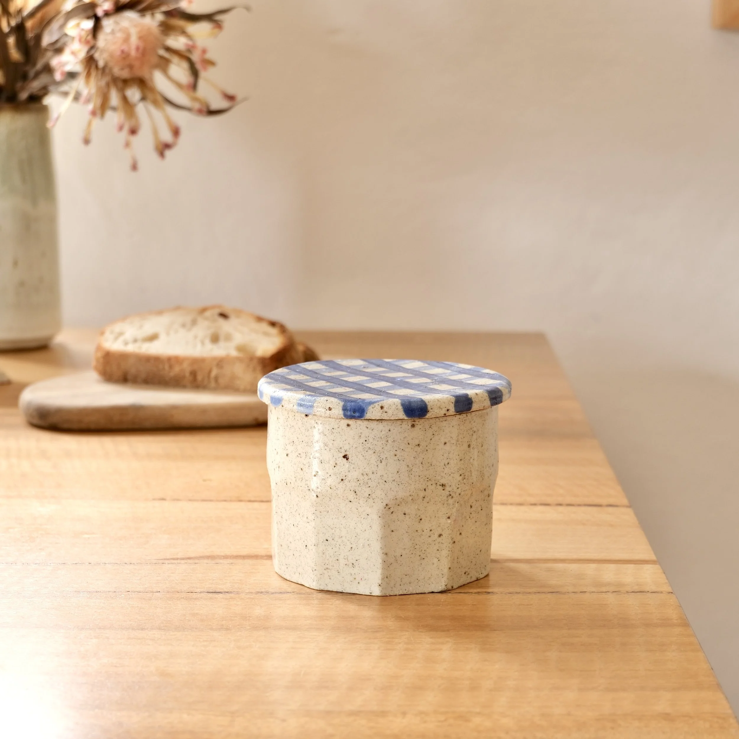 PREORDER - Blue Jam Jar Butter Crock