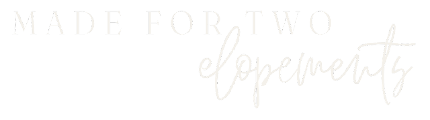 Made for two elopements