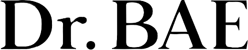 Text reading 'Dr. BAE' in white on a black background.