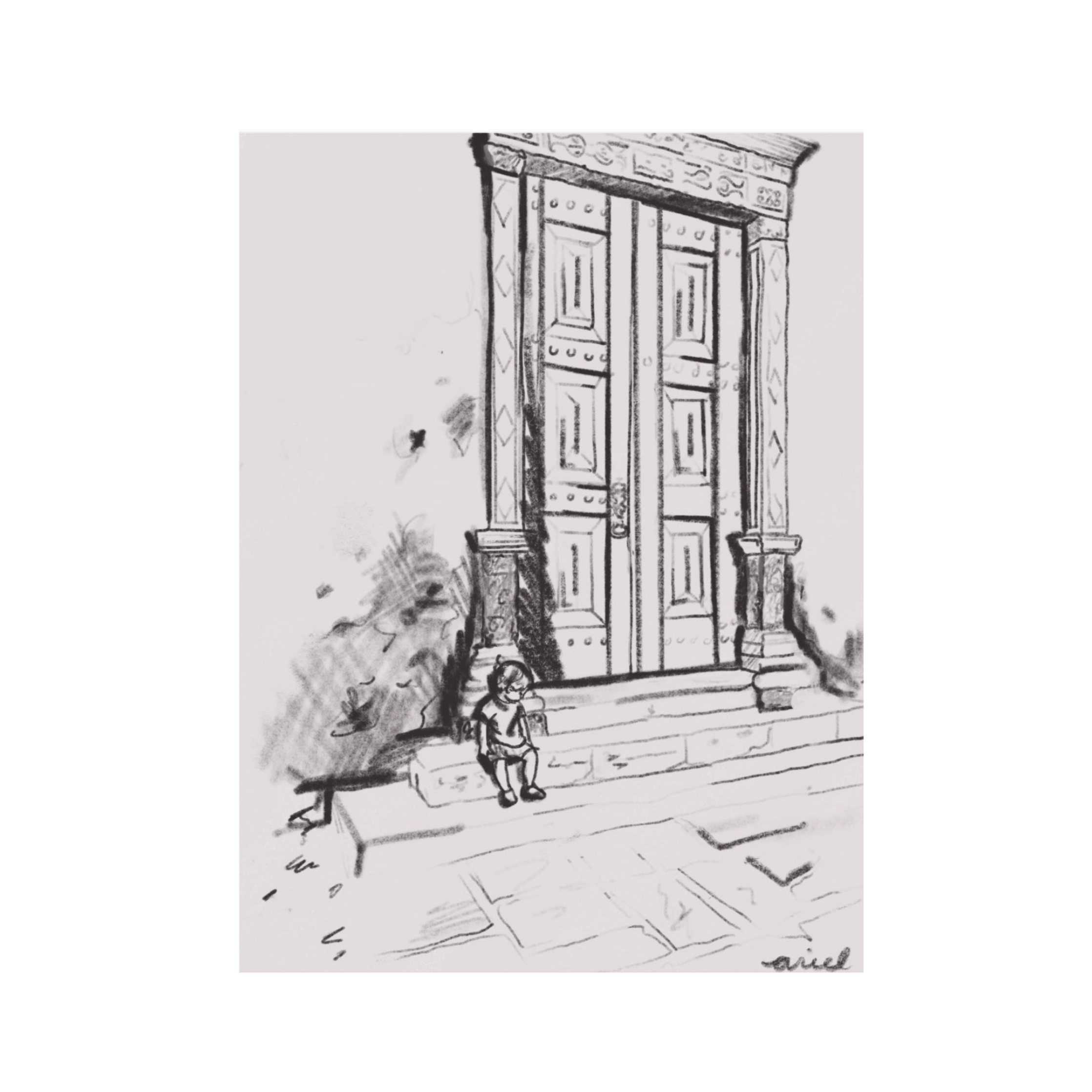 Boy on Saint Mary's Steps