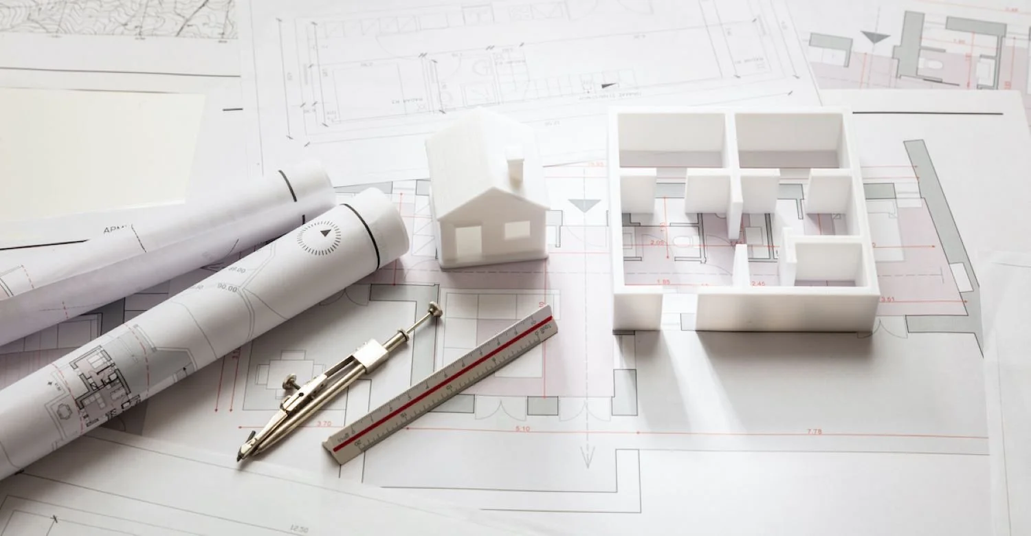 Architectural floor plans, blueprints, and 3D house design models used for planning home extensions in Bridlington by Abbeydale Builders.