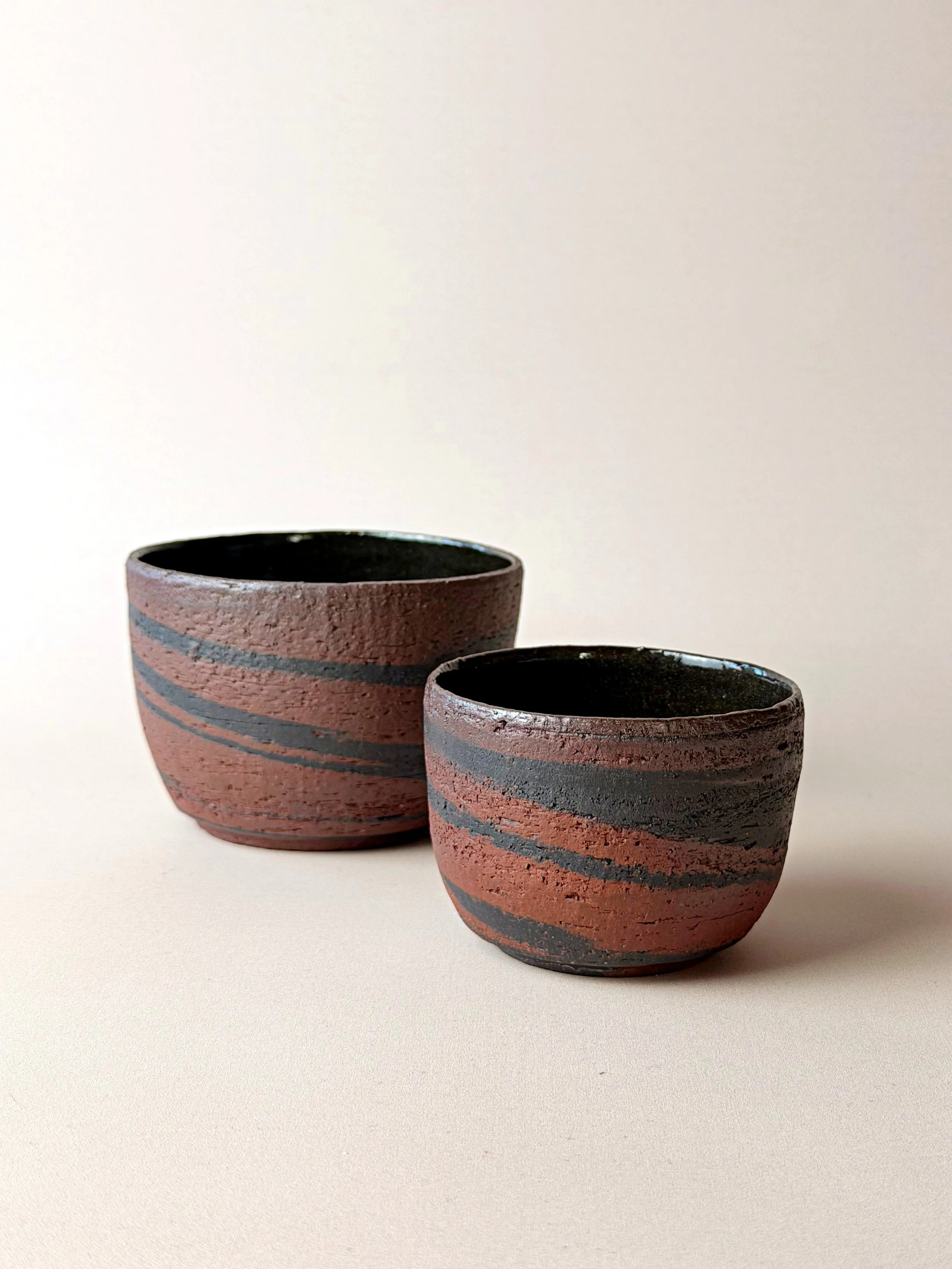 Marbled Cup, Brown & Black