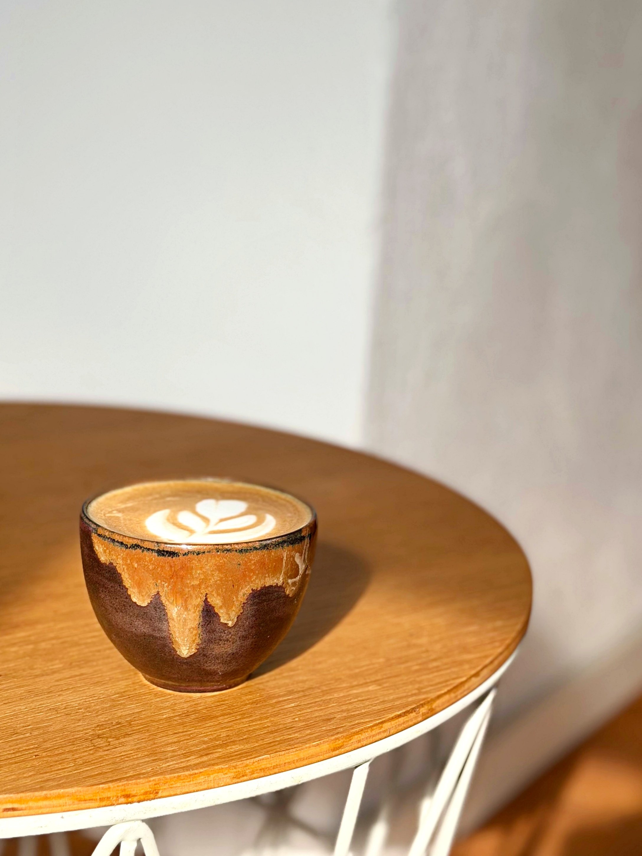 Handmade Flow Glaze ceramic cup for coffee and everyday rituals.