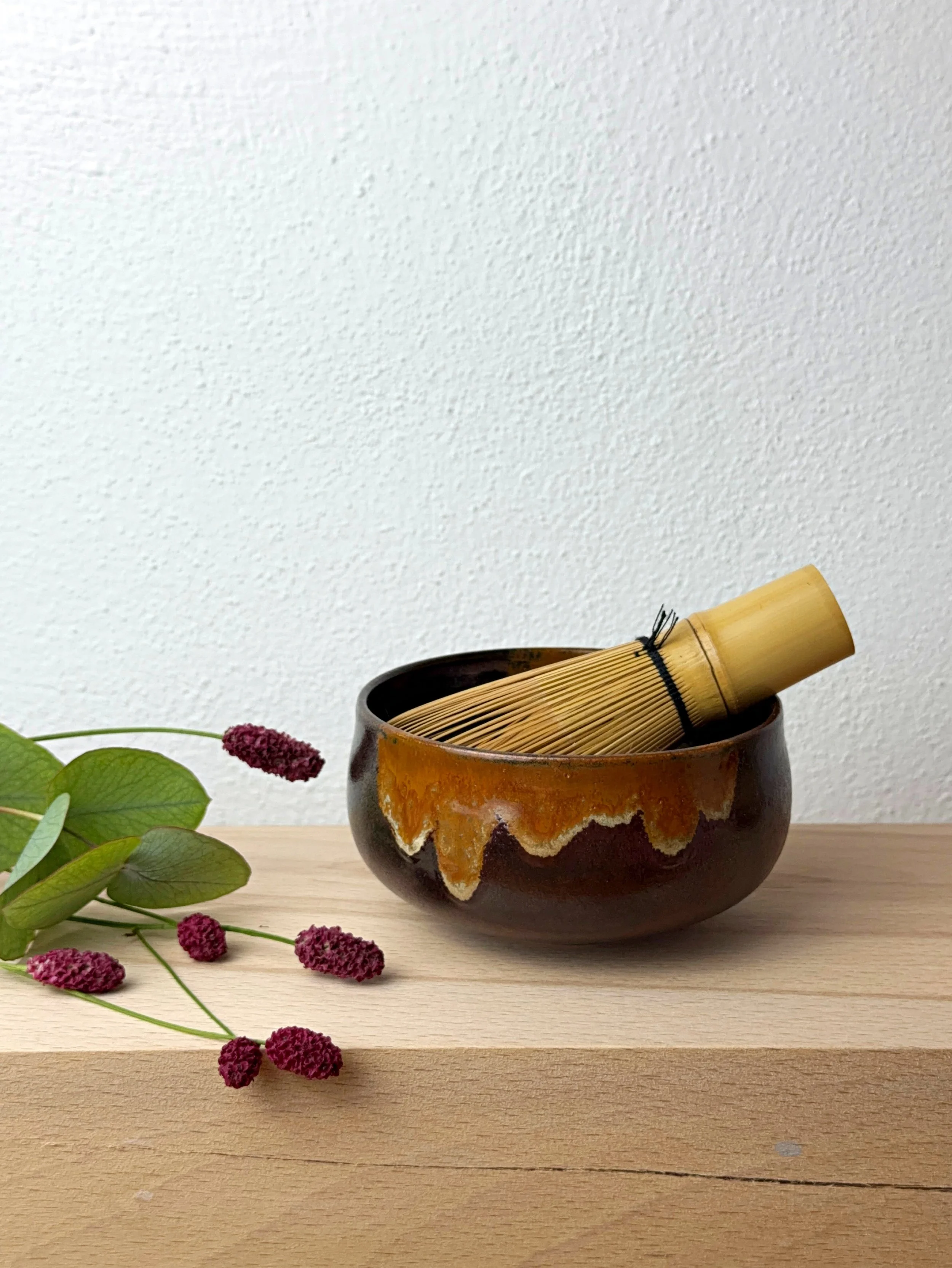 Flow Glaze Matcha Bowl