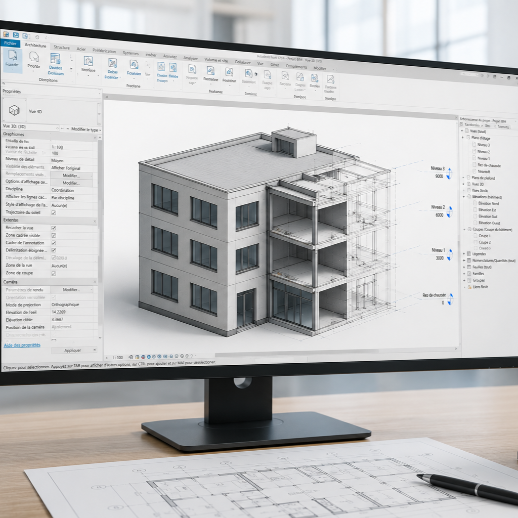 Modélisation maquette numérique BIM