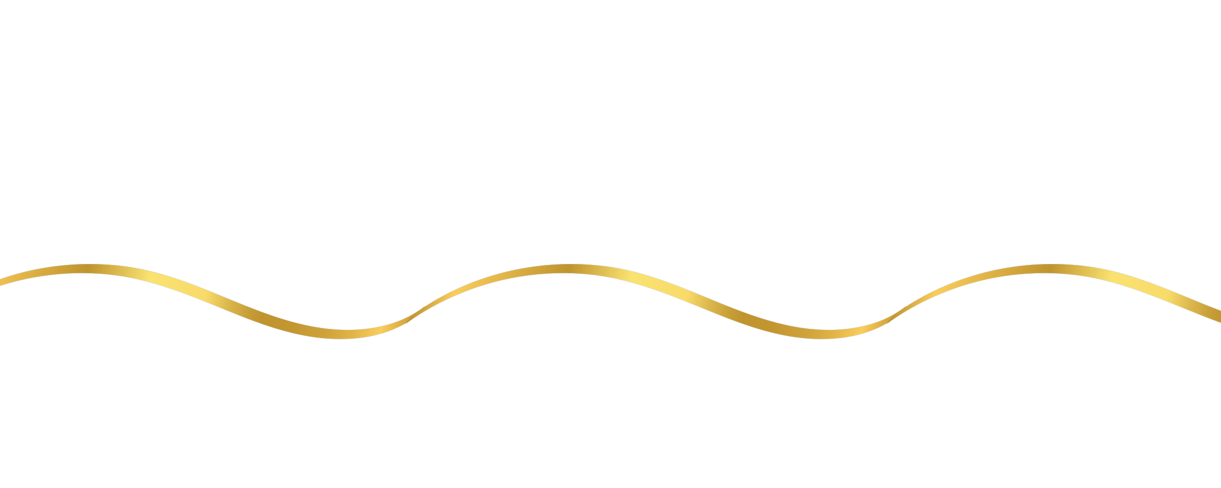 A gold-colored sine wave line with blue and black elements on a dark background, resembling a stylized graph or waveform.