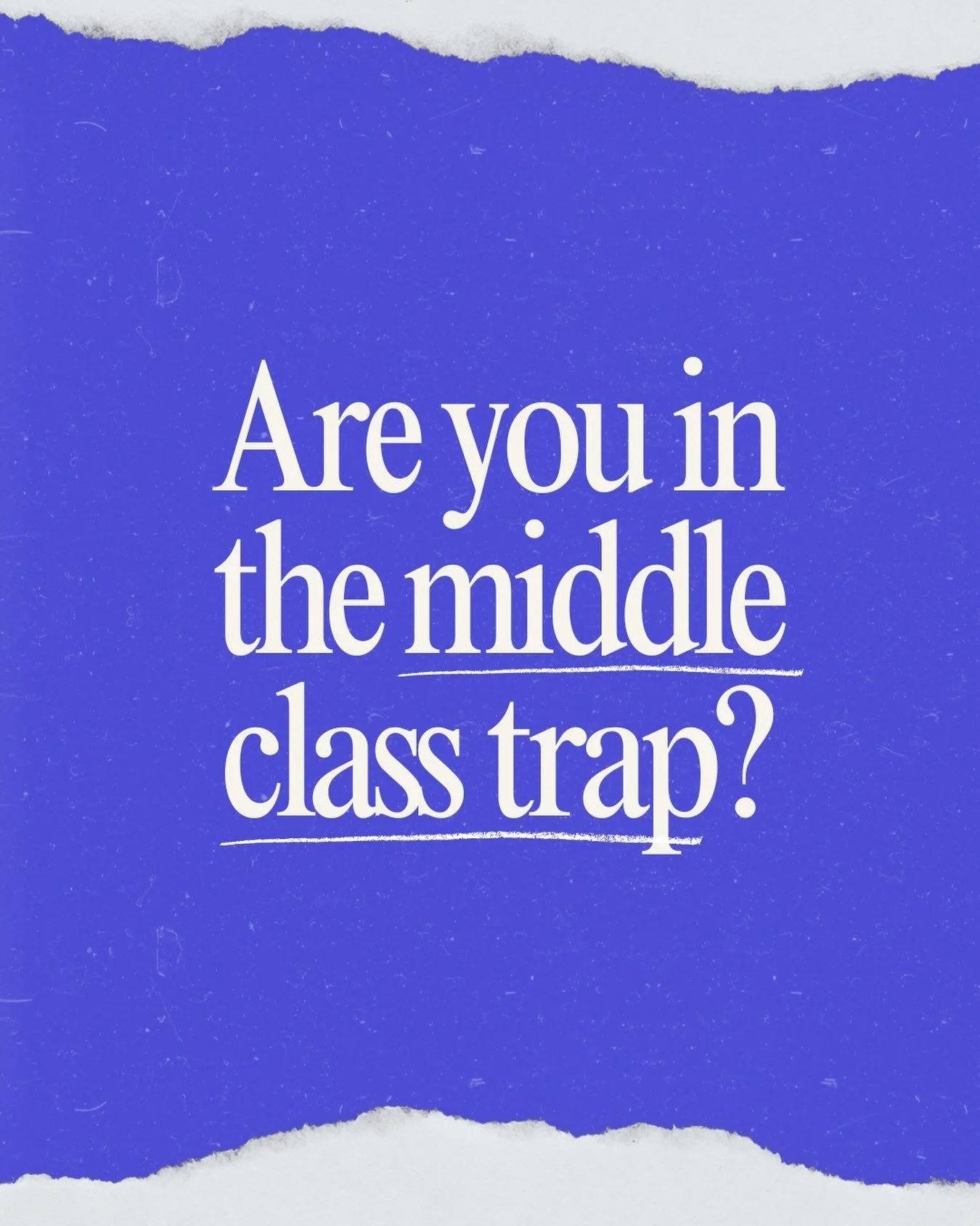 The current system: good job, mortgage, car payment, contributing only to a traditional retirement account, might be exactly what&rsquo;s keeping you stuck.

The middle class trap isn&rsquo;t about how much you earn. It&rsquo;s about a timeline you d