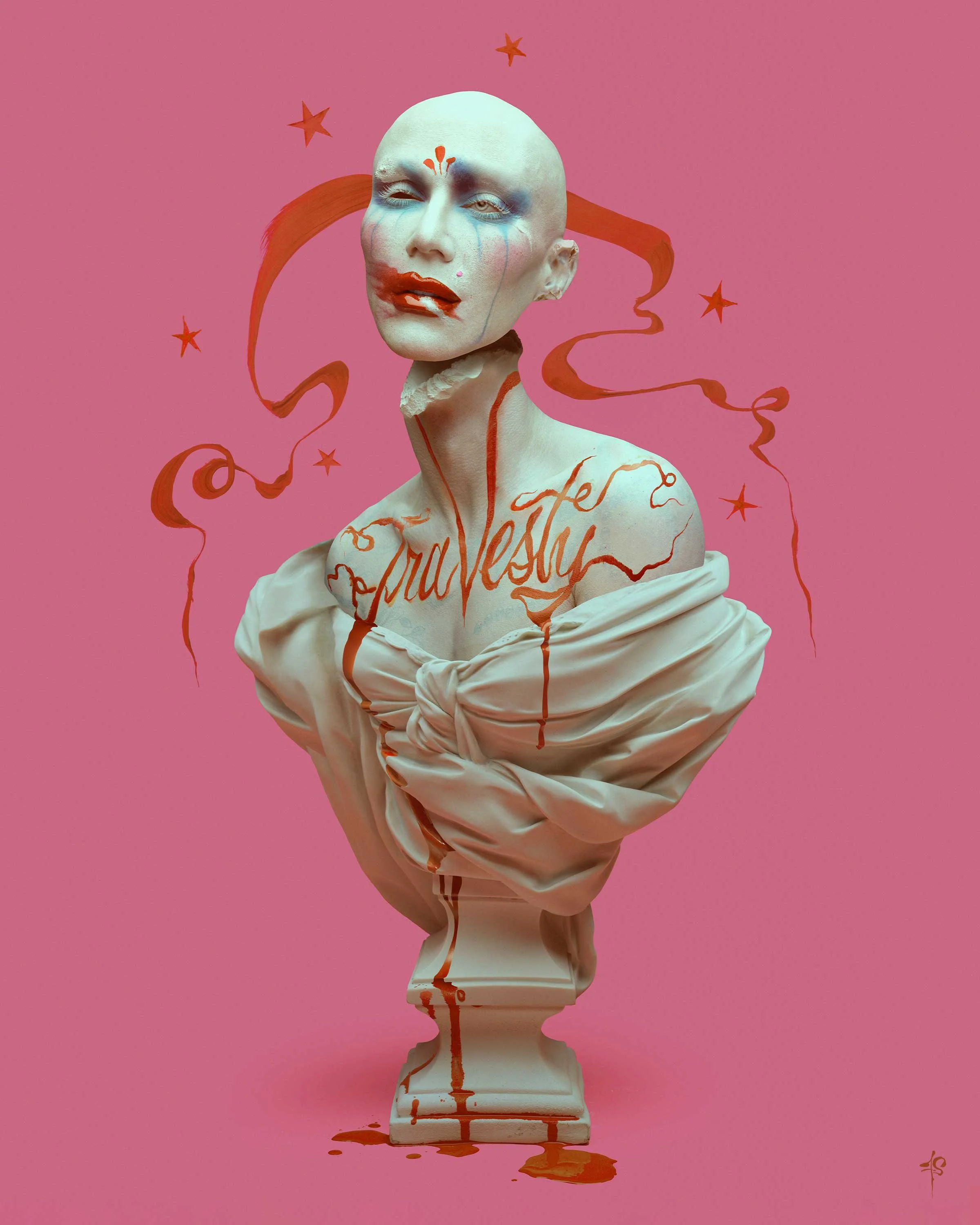 "Travesty" (2026) (Poster by Franz Szony)
