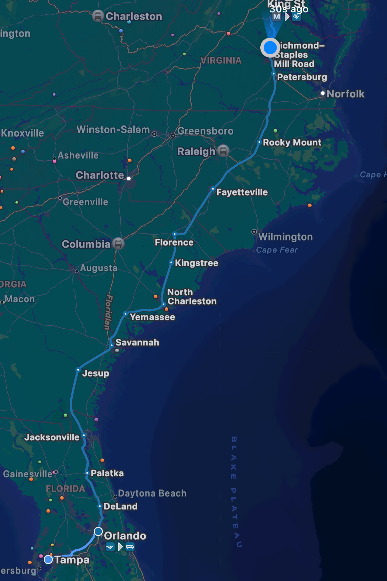 Let's Take a Train Trip! Tampa, FL to Washington, DC