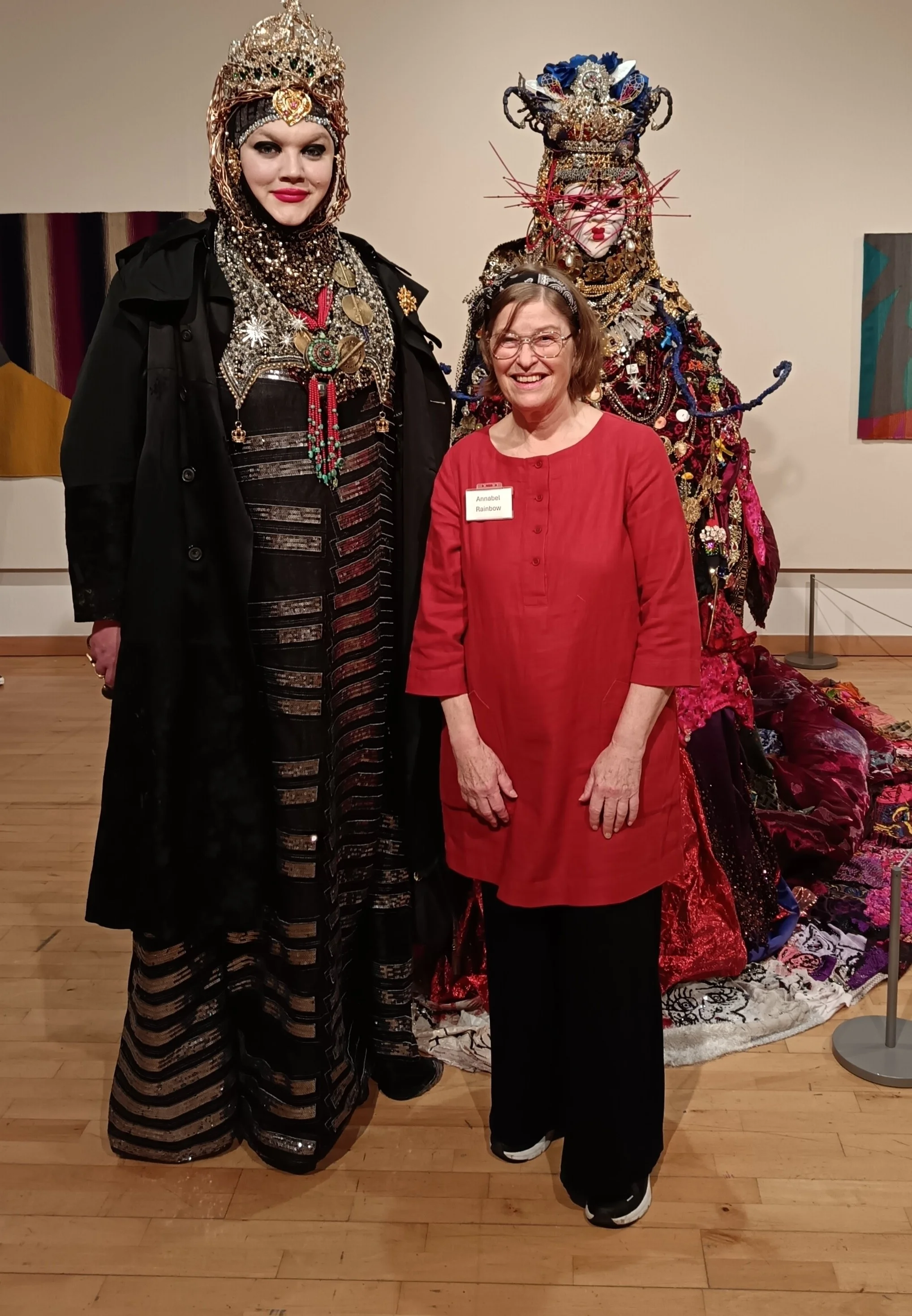 Annabel Rainbow and Daniel Lismore at the gallery in Leamington Spa for a shared exhibition called Unravelling History.
